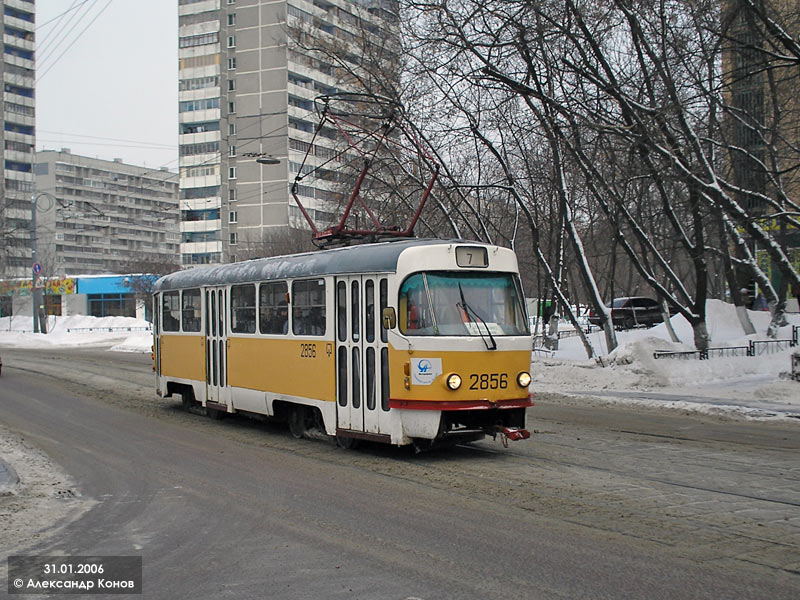 Москва, Tatra T3SU № 2856
