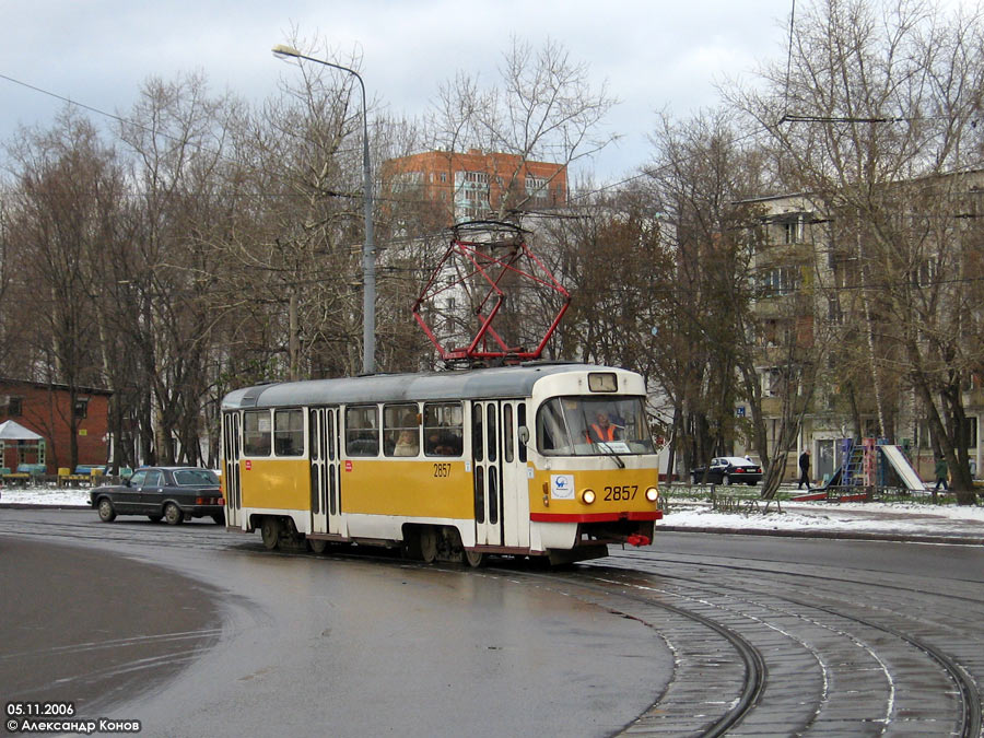 Москва, Tatra T3SU № 2857