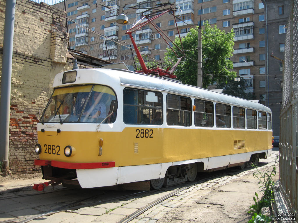 Москва, Tatra T3SU № 2882