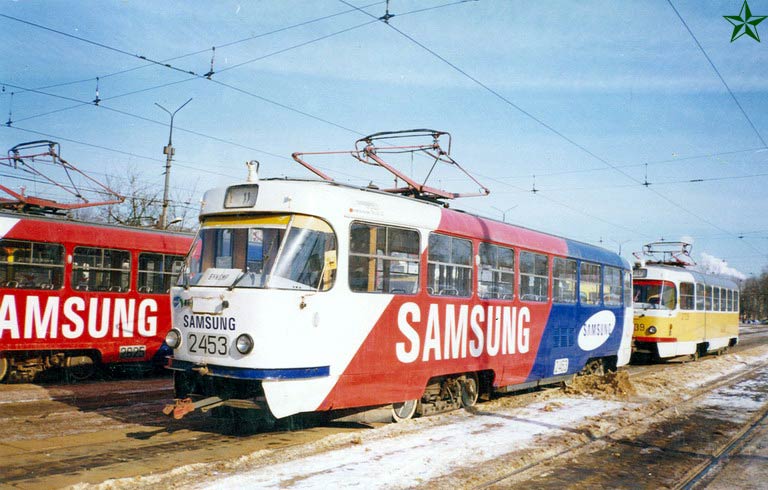 Москва, Tatra T3SU № 2453