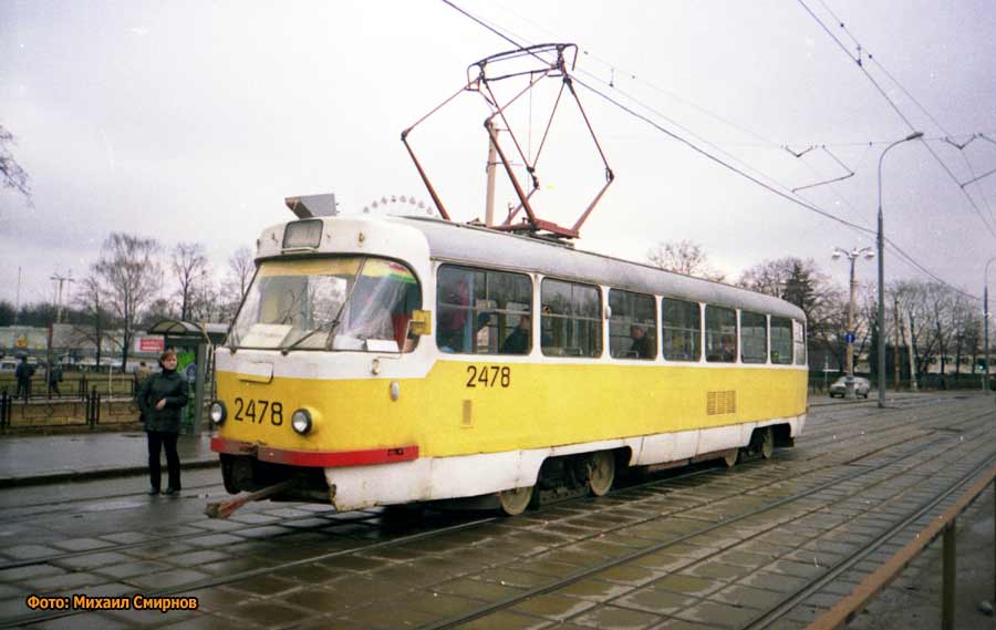 Масква, Tatra T3SU № 2478 Масква, Tatra T3SU № 2478