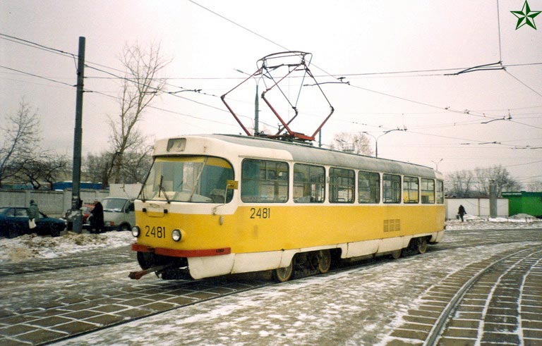 Москва, Tatra T3SU № 2481