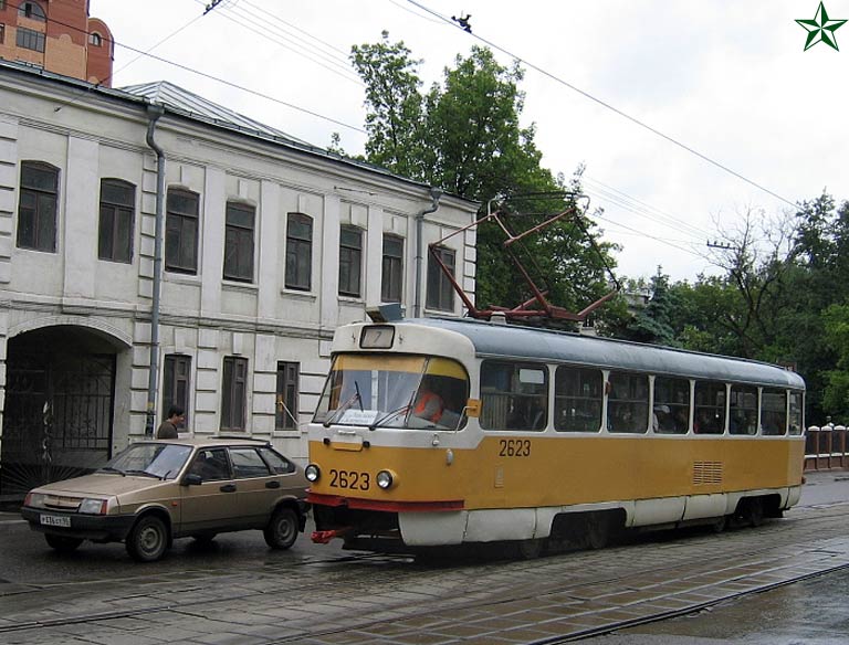 Москва, Tatra T3SU № 2623