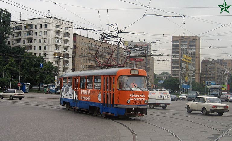 Москва, Tatra T3SU № 2628