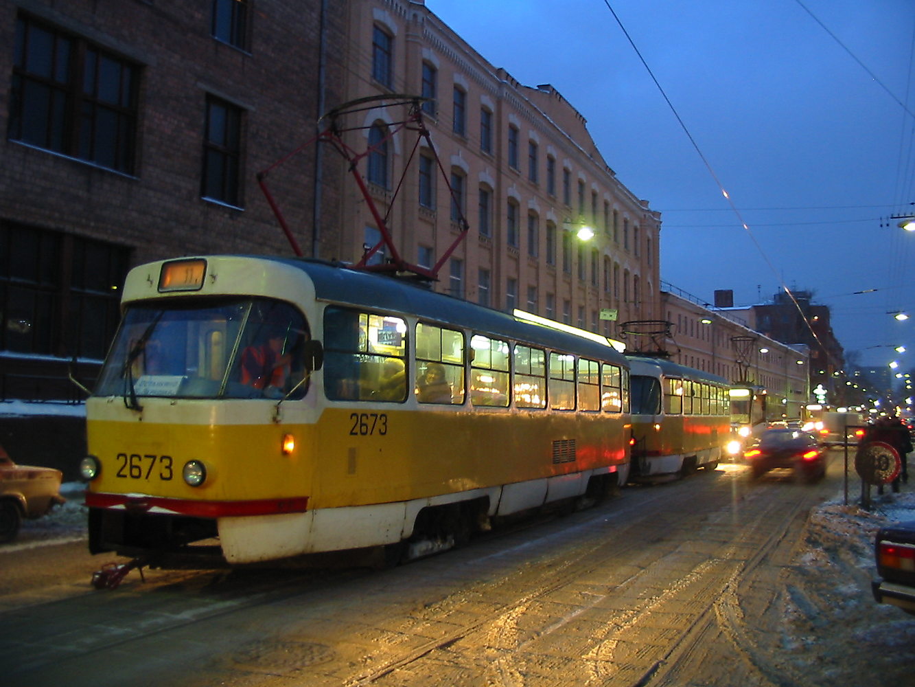 Москва, Tatra T3SU № 2673
