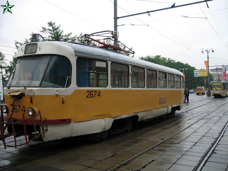 Москва, Tatra T3SU № 2674