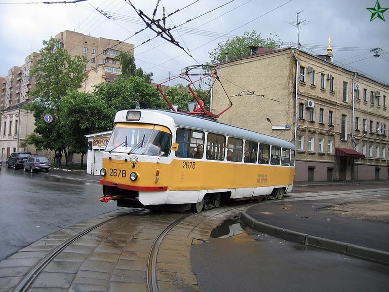 Москва, Tatra T3SU № 2678