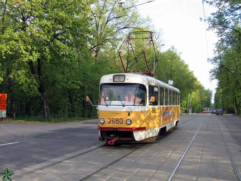 Москва, Tatra T3SU № 2680