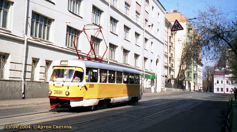 Москва, Tatra T3SU № 2681