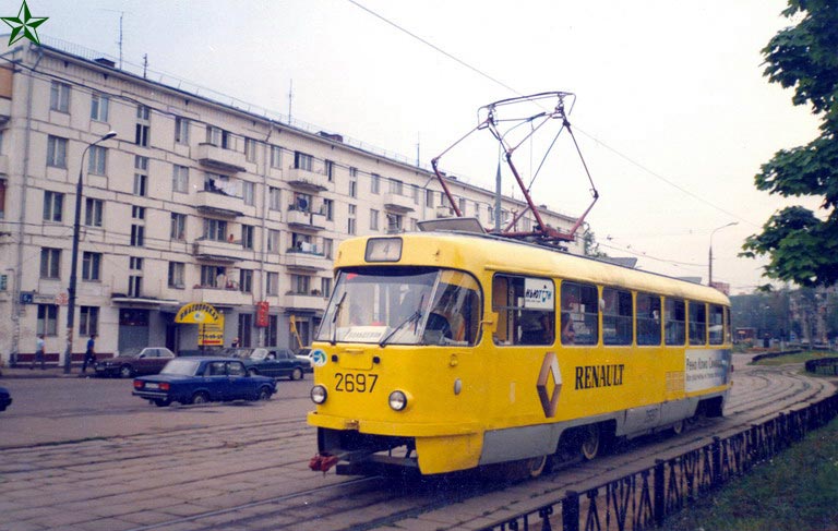 Москва, Tatra T3SU № 2697