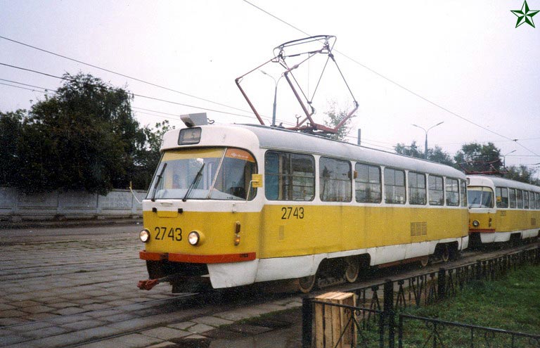 Москва, Tatra T3SU № 2743