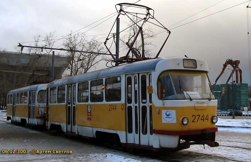 Москва, Tatra T3SU № 2744 Москва, Tatra T3SU № 2744
