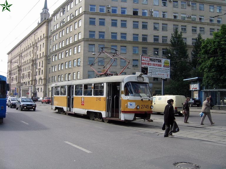 Москва, Tatra T3SU № 2745
