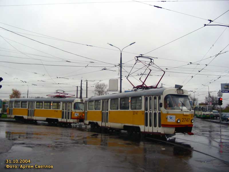 Moskau, Tatra T3SU Nr. 2747