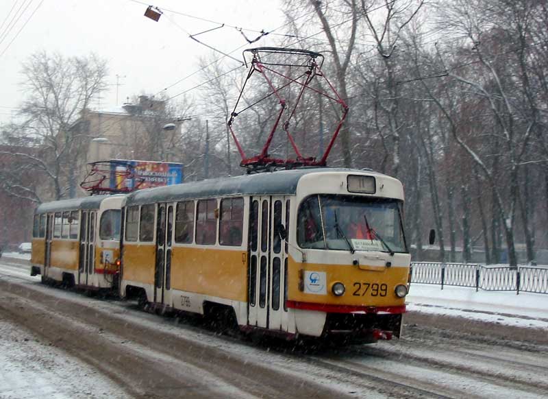 Москва, Tatra T3SU № 2799