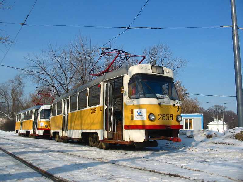 Москва, Tatra T3SU № 2838