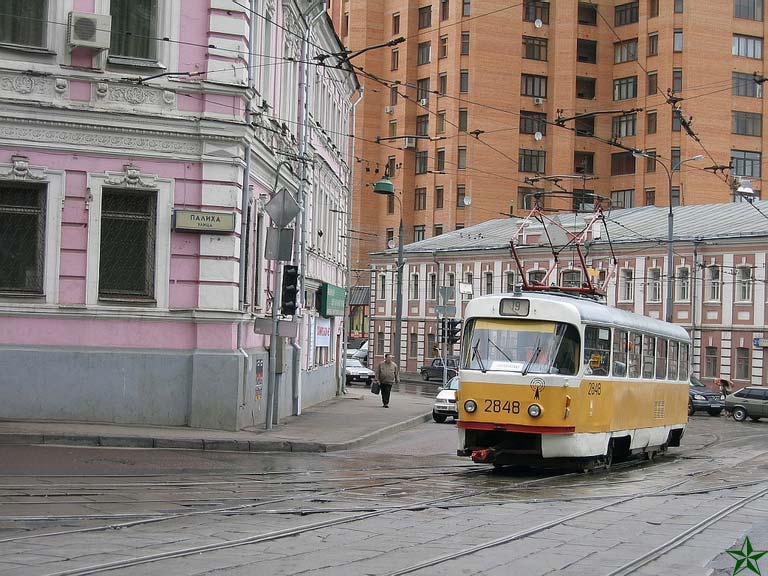 Москва, Tatra T3SU № 2848
