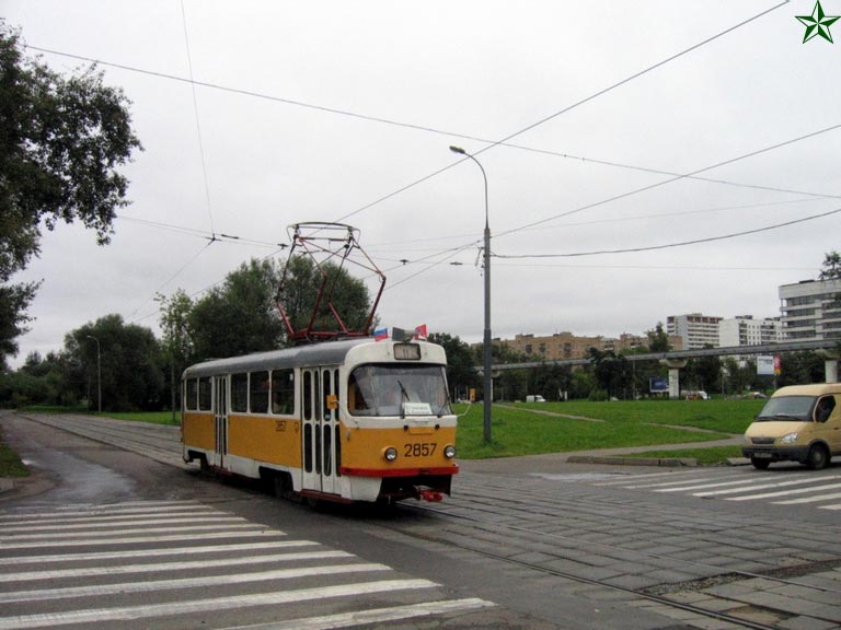 Москва, Tatra T3SU № 2857