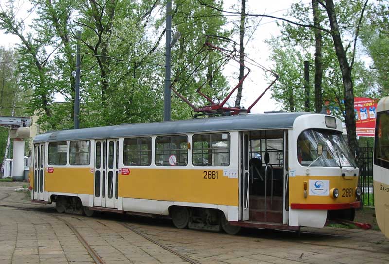 Москва, Tatra T3SU № 2881