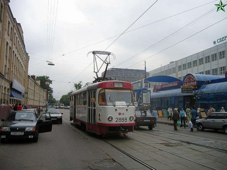 Москва, Tatra T3SU № 2888