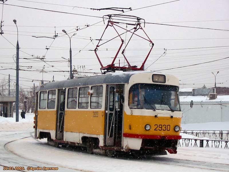 Moskva, Tatra T3SU Br. 2930