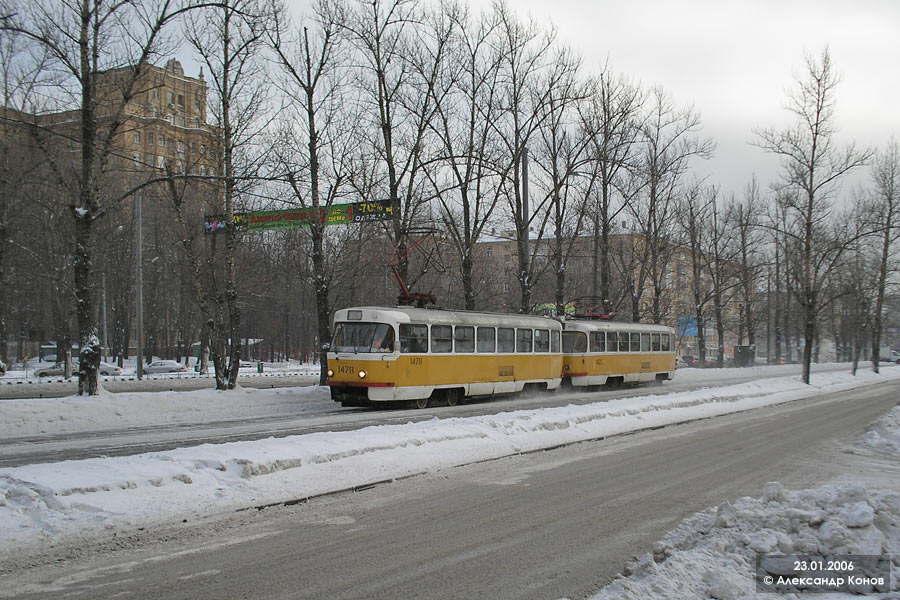 Москва, Tatra T3SU № 1478