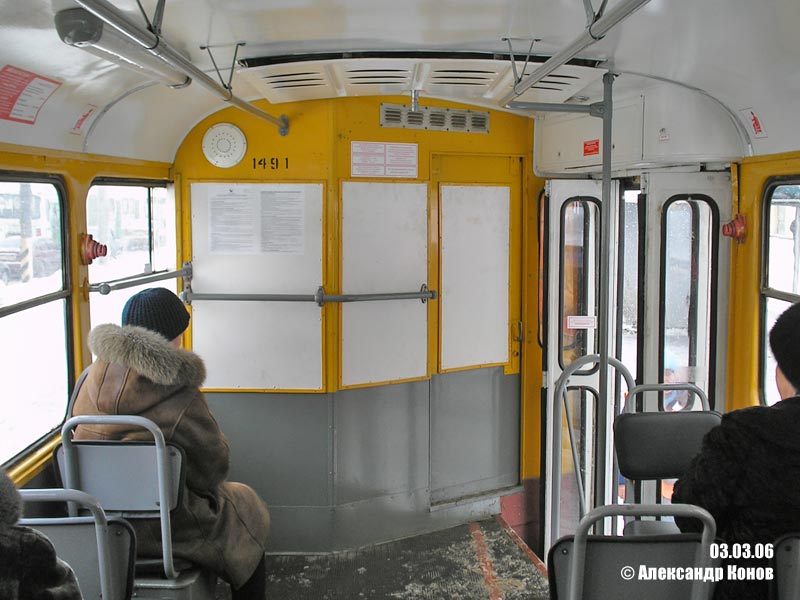 Москва, Tatra T3SU № 1491