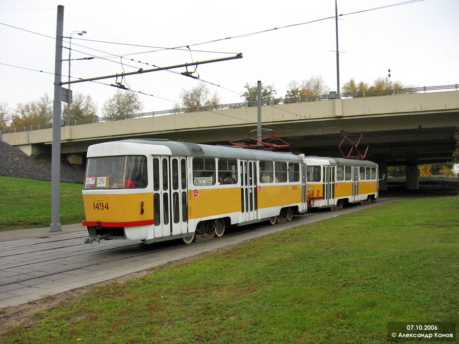 Москва, Tatra T3SU № 1494 Москва, Tatra T3SU № 1494