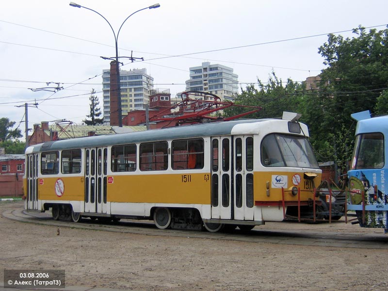 Москва, Tatra T3SU № 1511