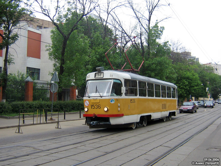 Moskwa, Tatra T3SU Nr 1536
