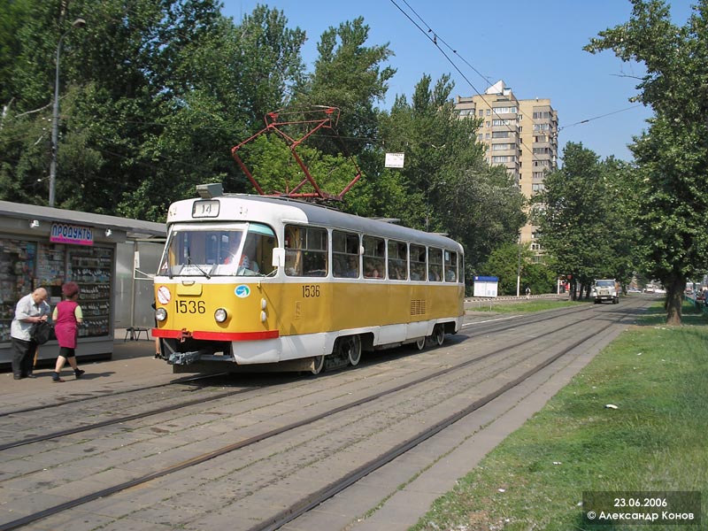 Moskau, Tatra T3SU Nr. 1536