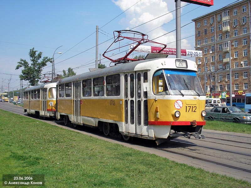 Москва, Tatra T3SU № 1712