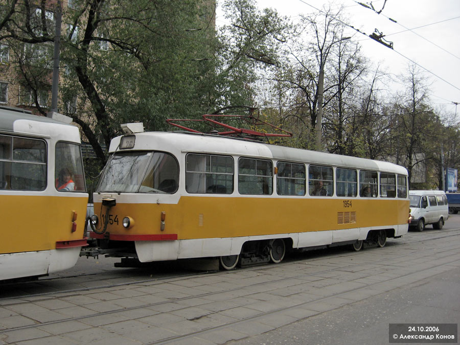 Москва, Tatra T3SU № 1954