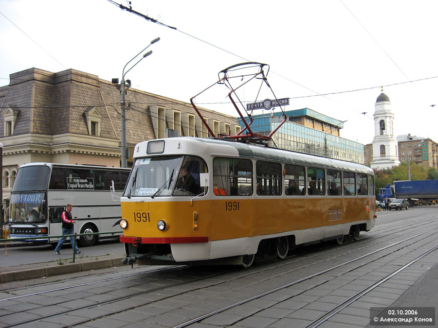 Москва, Tatra T3SU № 1991