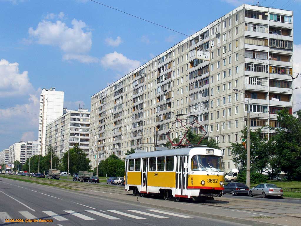 Москва, Tatra T3SU № 3682 Москва, Tatra T3SU № 3682
