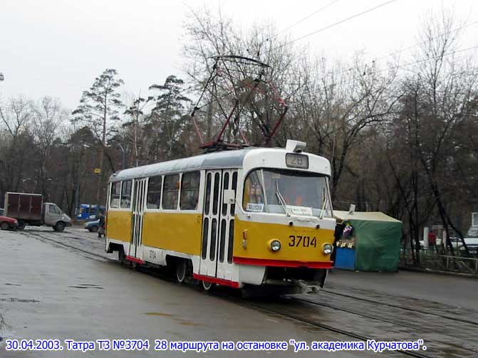 Moszkva, Tatra T3SU — 3704