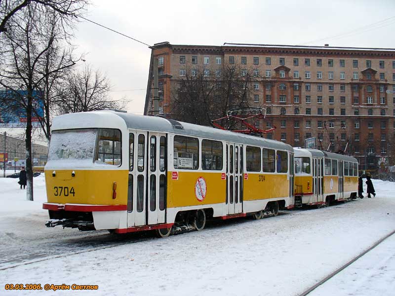 Moszkva, Tatra T3SU — 3704