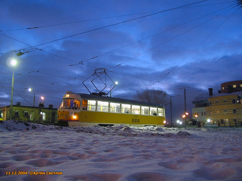 Москва, Tatra T3SU № 3727