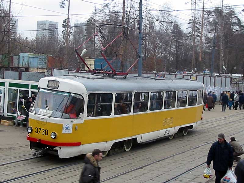 Москва, Tatra T3SU № 3730