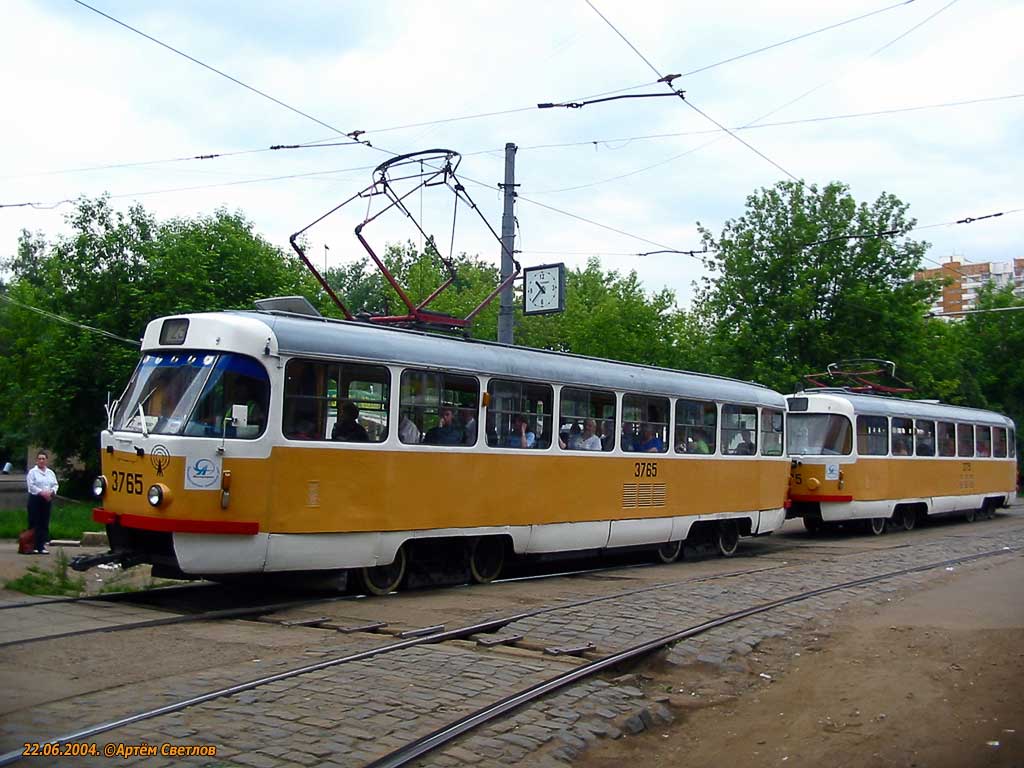 Москва, Tatra T3SU № 3765