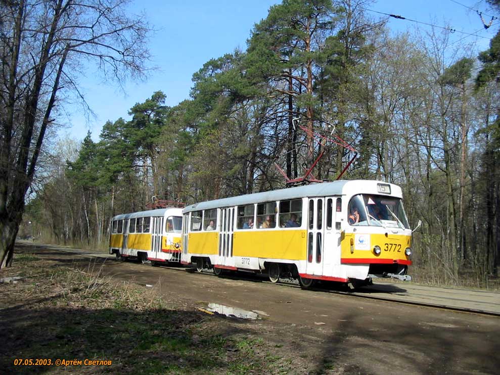 Москва, Tatra T3SU № 3772
