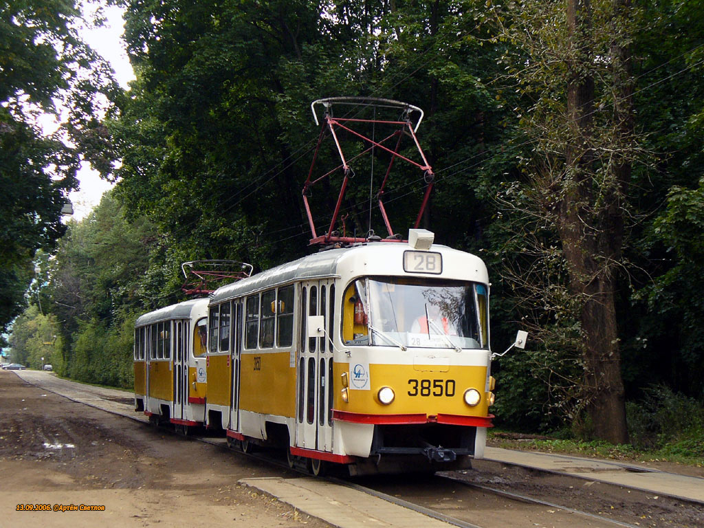 Москва, Tatra T3SU № 3850