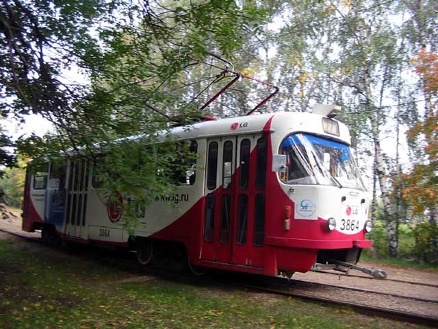 Москва, Tatra T3Т № 3864