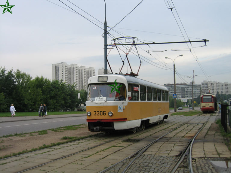 Москва, Tatra T3SU № 3306