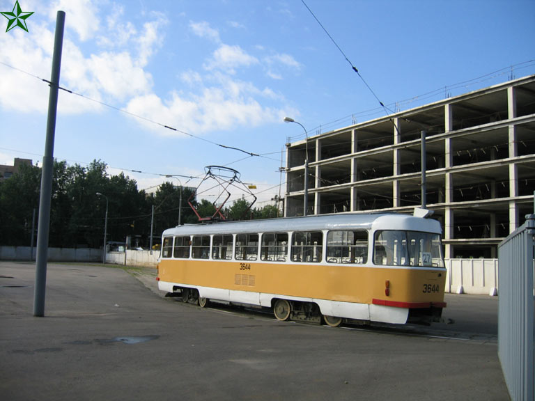 Москва, Tatra T3SU № 3644