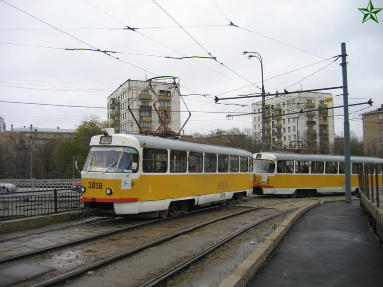 Москва, Tatra T3SU № 3658