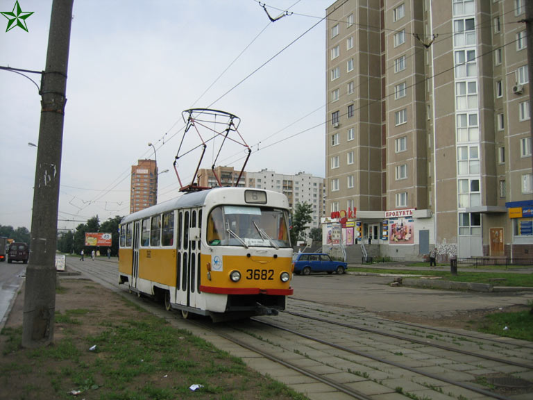 Москва, Tatra T3SU № 3682