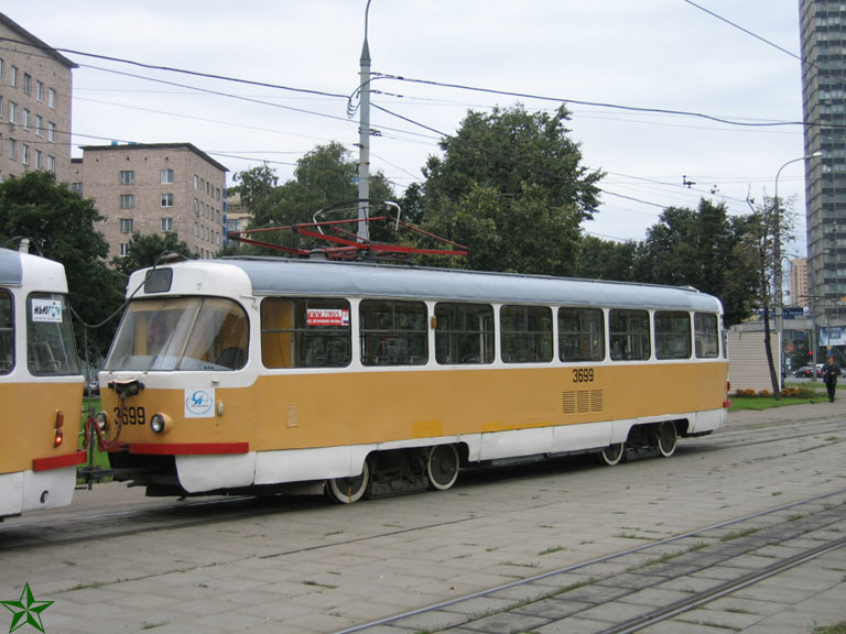 Москва, Tatra T3SU № 3699