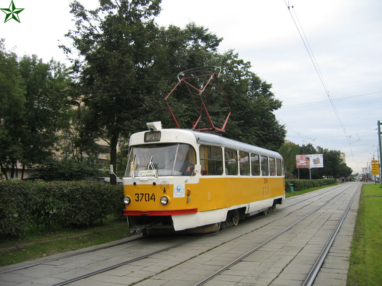 Москва, Tatra T3SU № 3704 Москва, Tatra T3SU № 3704