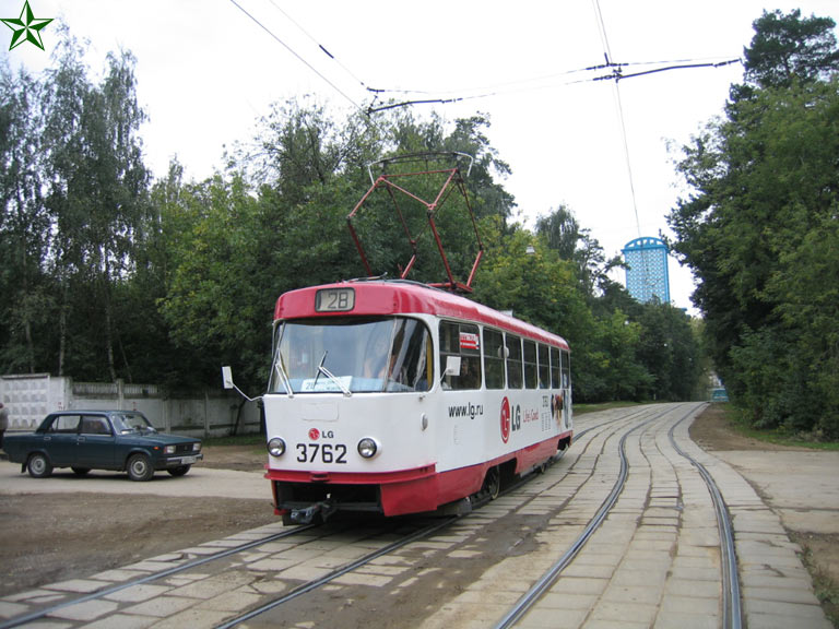 Москва, Tatra T3SU № 3762